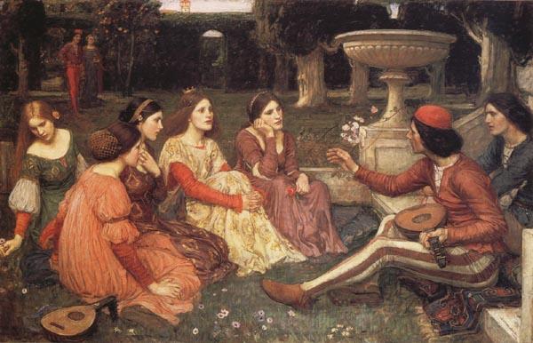John William Waterhouse A  Tale from the Decameron France oil painting art